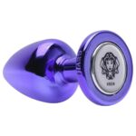 Plug anal de metal tamanho G lilás linha signos hard - Imagem 3