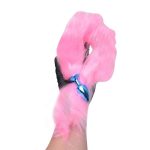 Plug Anal em Metal Azul com Rabo Longo Rosa - Hard - Imagem 4