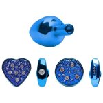 Kit Plug Anal Pequeno Em Metal Azul 4x1 – Linha Hard - Imagem 2