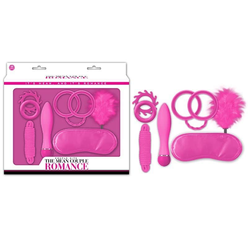 15150151621-9ef774263739826c613be6f28cb17628.jpg Kit The Mean Couple Romance Pink, Com Algema Silicone - Nanma - Imagem 1