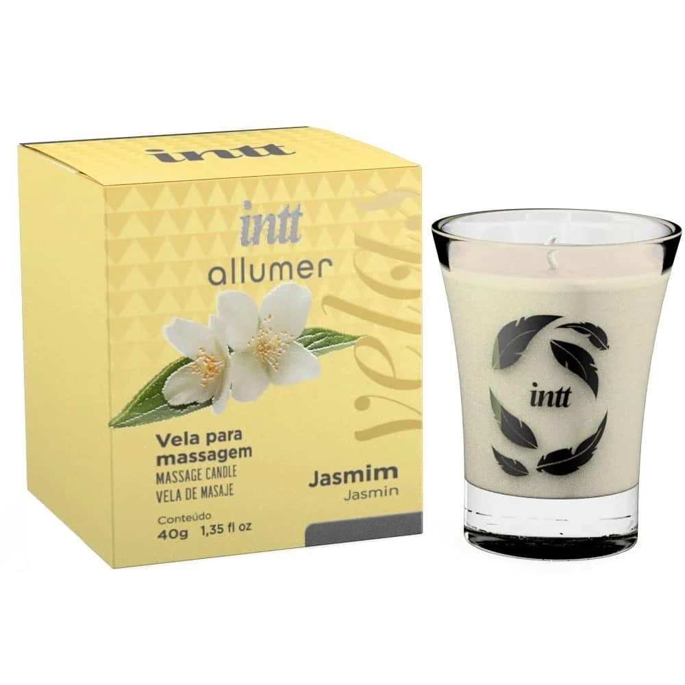 15157008502-in0484-01-2.jpeg Vela para massagem allumer perfumada Jasmin 40g intt - Imagem 1