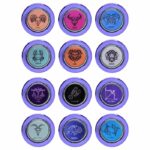 Plug anal de metal tamanho G lilás linha signos hard - Imagem 2