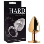 Plug anal de metal Dourado tamanho G linha signos hard - Imagem 4