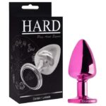 Plug anal de metal tamanho G rosa linha signos hard - Imagem 5