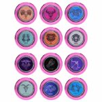 Plug anal de metal tamanho G rosa linha signos hard - Imagem 4