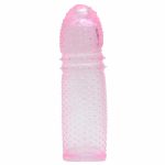 Capa peniana expansora com glande que aumenta a espessura e estimulador de clítoris cor: rosa - La pimienta - Imagem 2