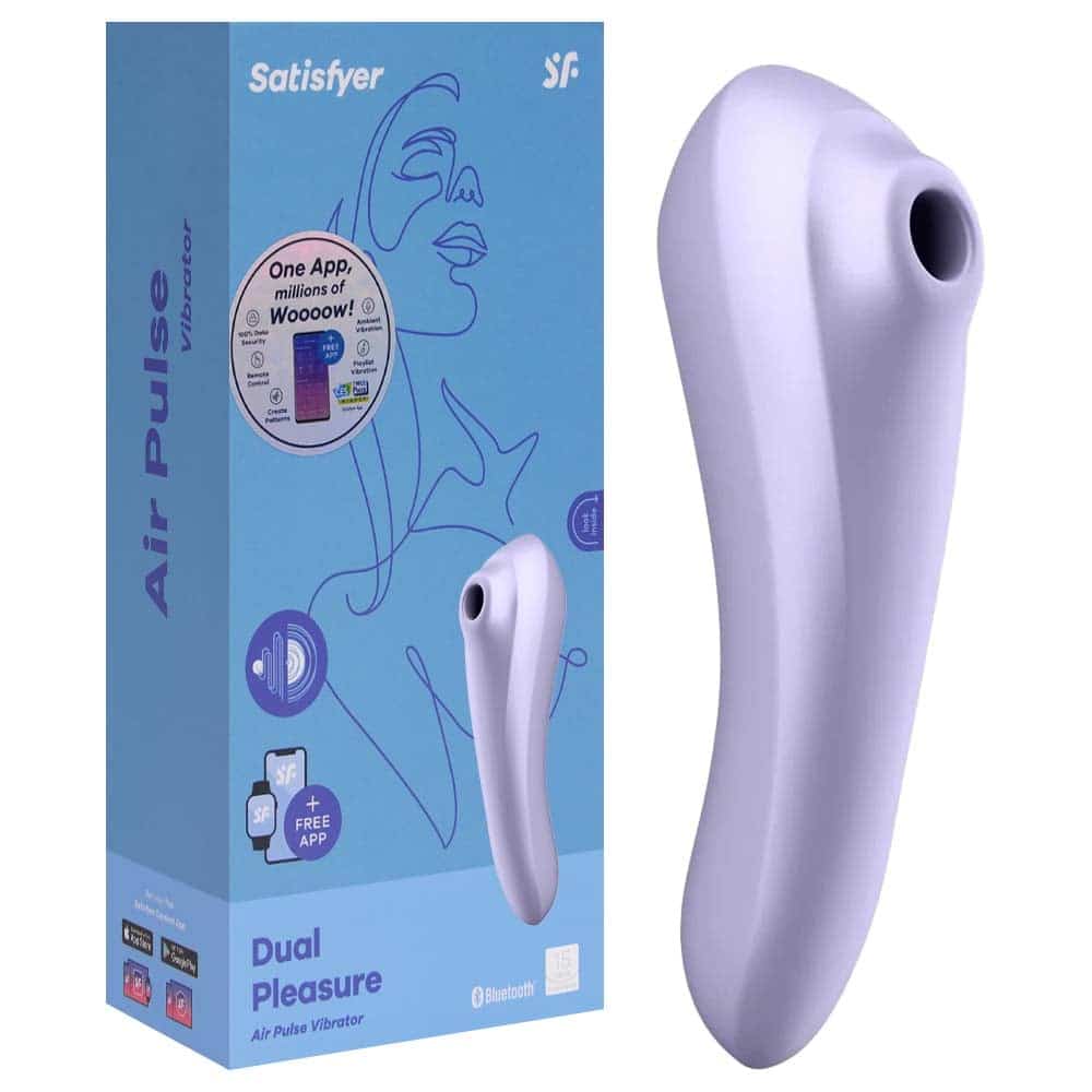 15173463904-sf0145-01.jpg Sugador 2 em 1 recarregável com 11 intensidades de sucção e vibração - satisfyer dual pleasure - Imagem 1