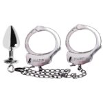 Kit algemas com plug anal cravejado com strass tamanho M - Hard Metal - Imagem 6