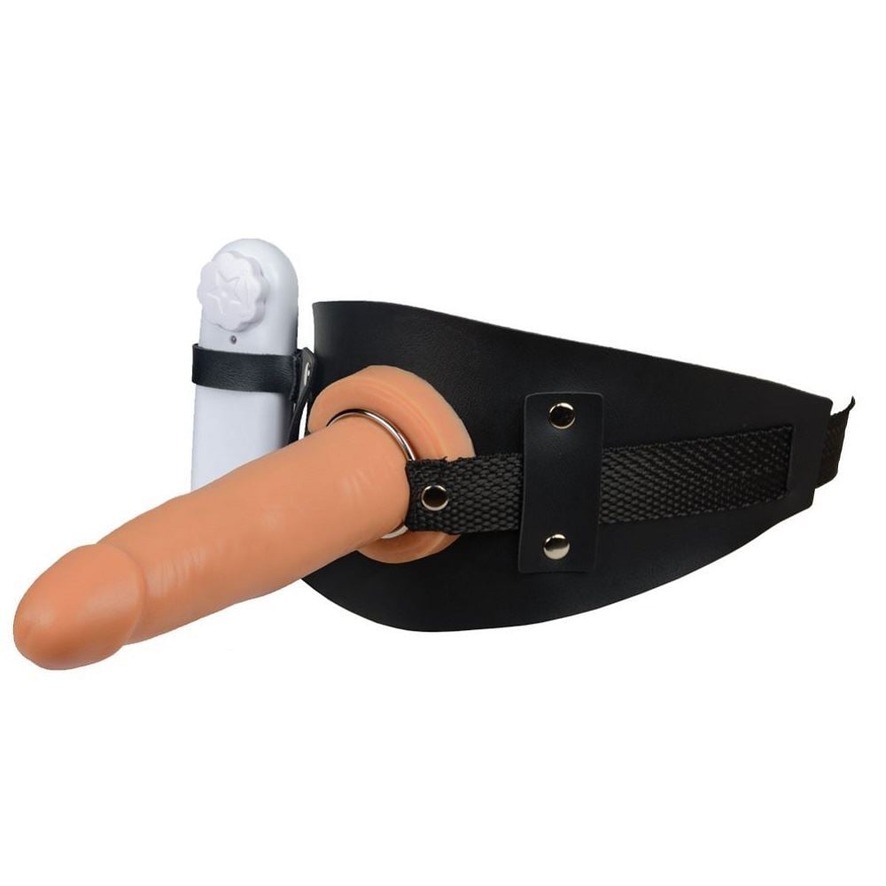 15183236769-l331.jpg Cinta Peniana De Coxa Com Prótese Com Vibrador De 14,5 x 3,6cm – La Pimienta - Imagem 1