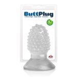 Mini Plug anal com Cravinhos Translúcido - 7,5cm x 3,5cm