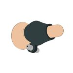 Dom p8 - anel para pênis e testículos com vibro - 7 x 4,7 cm - Imagem 2