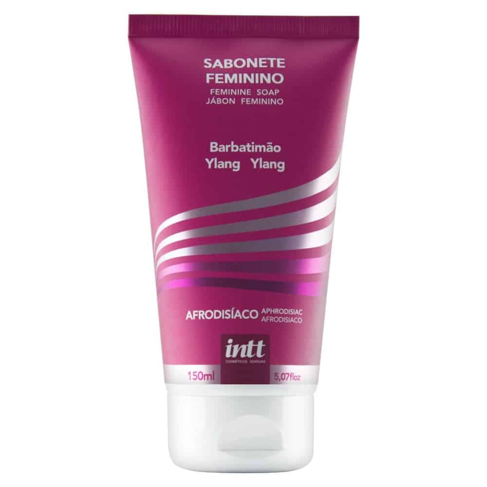 Sabonete íntimo Feminino Sensual Afrodisíaco Ylang Ylang Barbatimão Intt -150 ml Sabonete íntimo Feminino Sensual Afrodisíaco Ylang Ylang Barbatimão Intt -150 ml