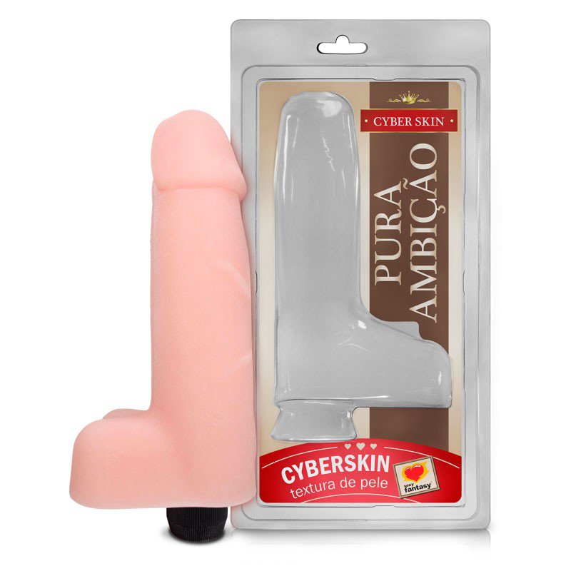 15185342346-sf104-01.jpg Pênis Em CyberSkin Com Vibrador e Escroto 18x4,5cm - Sexy Fantasy - Imagem 1