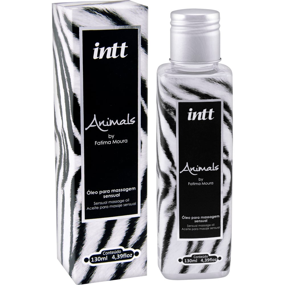 Intt Animals - Óleo para massagem sensual 130 ml Intt Animals - Óleo para massagem sensual 130 ml