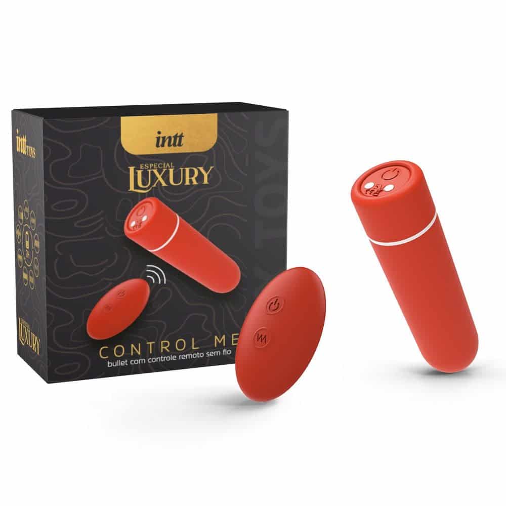 15185437983-intt-control-me-01.jpeg Intt control me bullet com controle remoto sem fio recarregável - Vermelho - Imagem 1