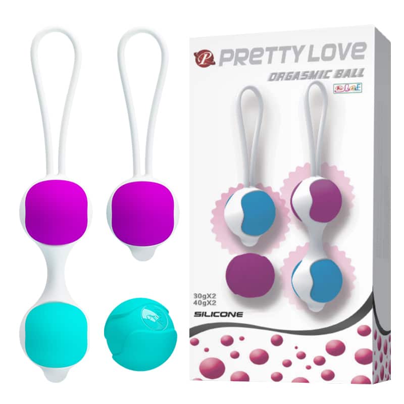 15185521332-bi-014265.jpg Bolas com peso para pompoar em silicone - Pretty love kegel ball - Imagem 1