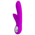 Vibrador pretty love carol Roxo flexível estimulador de ponto g e clítoris - Imagem 2
