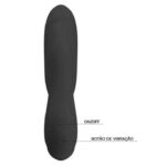 Pretty love Bliss - Vibrador estimulador de ponto g e clítoris recarregável em silicone com 30 modos de vibração - Preto - Imagem 5