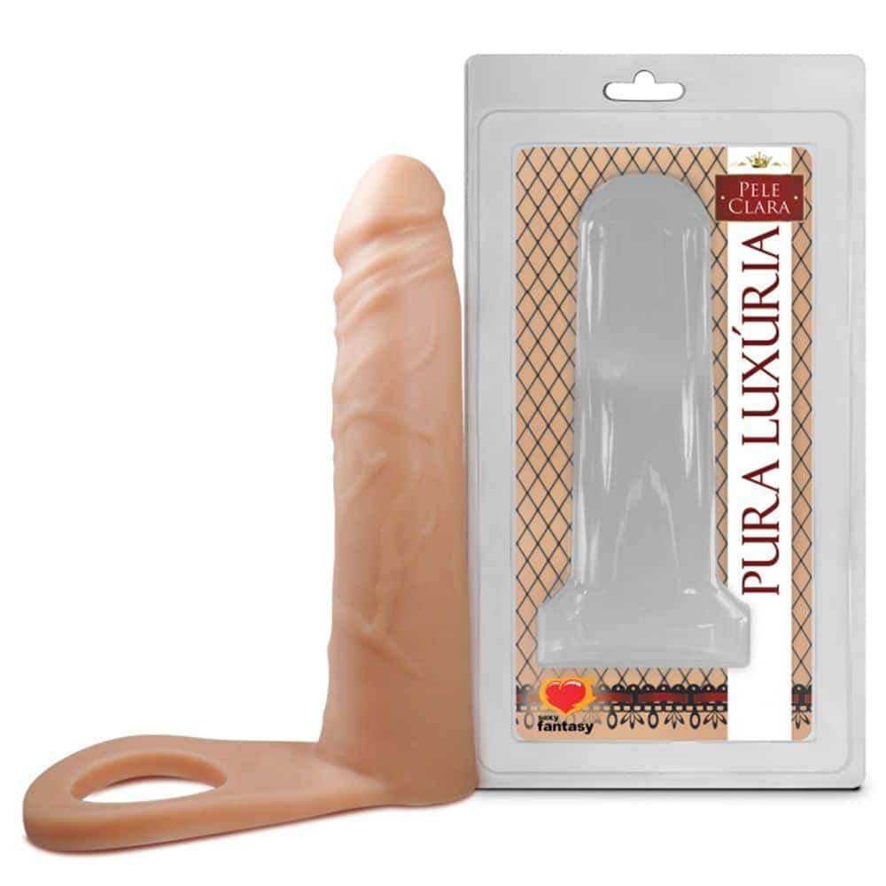 15186618863-sf-ac004.jpg Anel Peniano com prótese auxiliar 16 x 3,8cm - Sexy fantasy - Imagem 1
