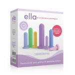 Ella - kit de dilatadores ginecológicos em silicone médico com 7 tamanhos diferentes Rosa - Imagem 4