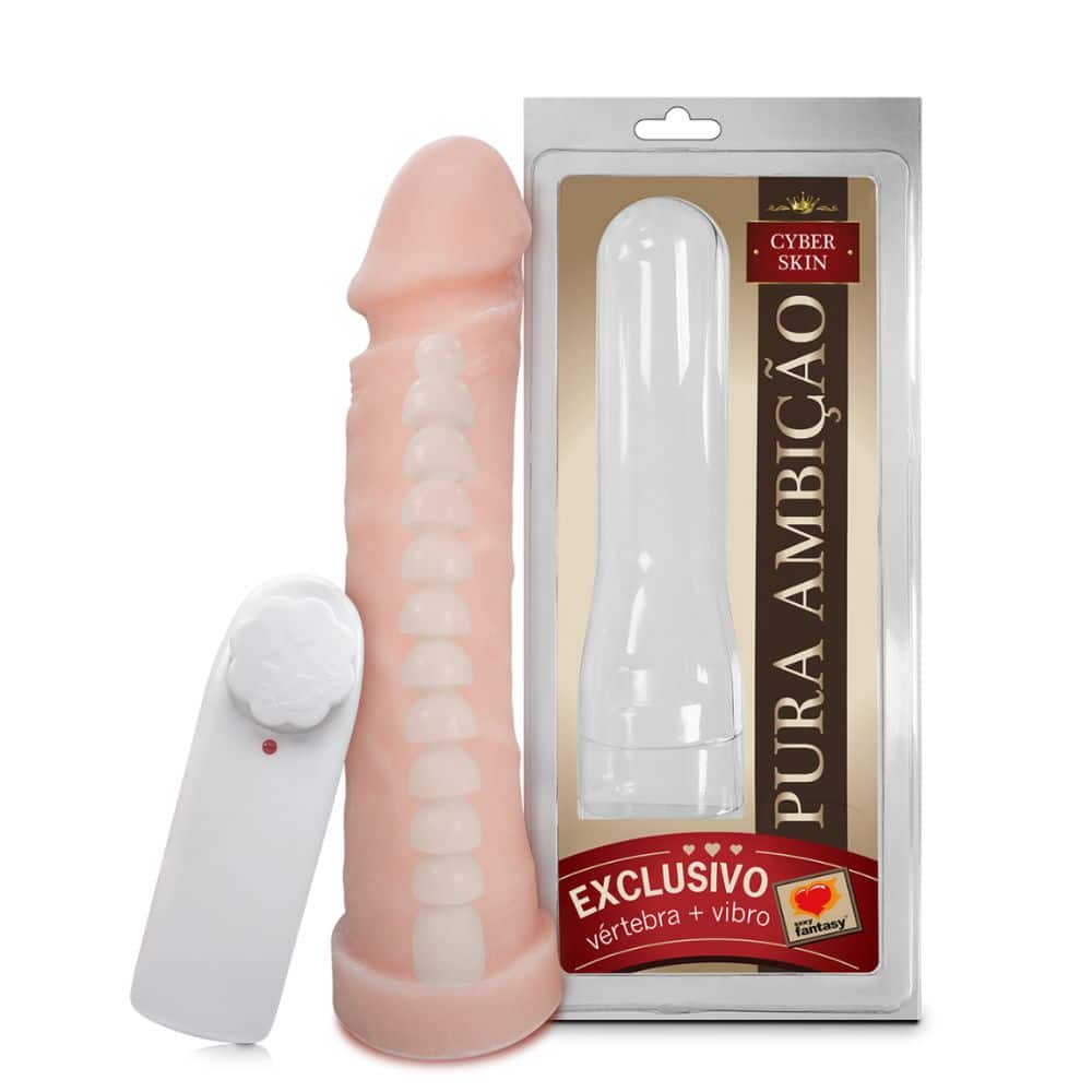 xr:d:DAFtQeePiHk:13,j:8594395599839846524,t:23090203 Pênis Em Cyberskin Com Vértebra E Vibrador 18,5x4cm - Sexy Fantasy - Imagem 1