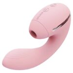 Kistoy tina mini - Vibrador estimulador de ponto g e clítoris com 10 modos de vibração e tecnologia de sucção - Rosa - Imagem 2