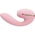 Kistoy tina mini - Vibrador estimulador de ponto g e clítoris com 10 modos de vibração e tecnologia de sucção - Rosa - Imagem 4