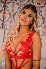 Body feminino ilusion maria antonieta vermelho - Segredo Lacrado - Imagem 7
