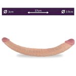 Pênis Duplo Realístico 36x4 cm Com Veias Salientes - Double Dildo - Imagem 2