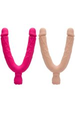Pênis Duplo Com Vibro Flexible Alwup 26x3,5cm - Imagem 5