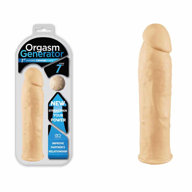 7141362144-nan194-2.jpg Capa Peniana Vibratória em Silicone Orgasm Generator - 17,5 cm - Imagem 1