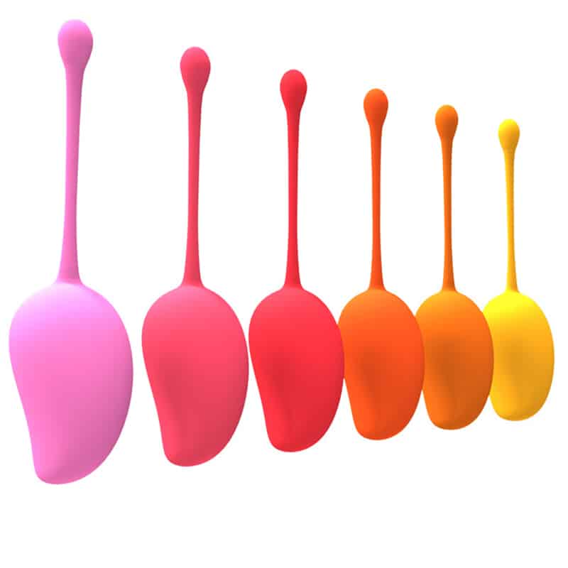 8805494959-aixi016.jpg Kit De Pompoarismo Kegel Ball Set Mango 6 – Adão E Eva - Imagem 1