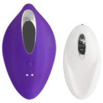 Paname Vibrador de Calcinha roxo com 12 Vibrações em Silicone Intt - Imagem 2