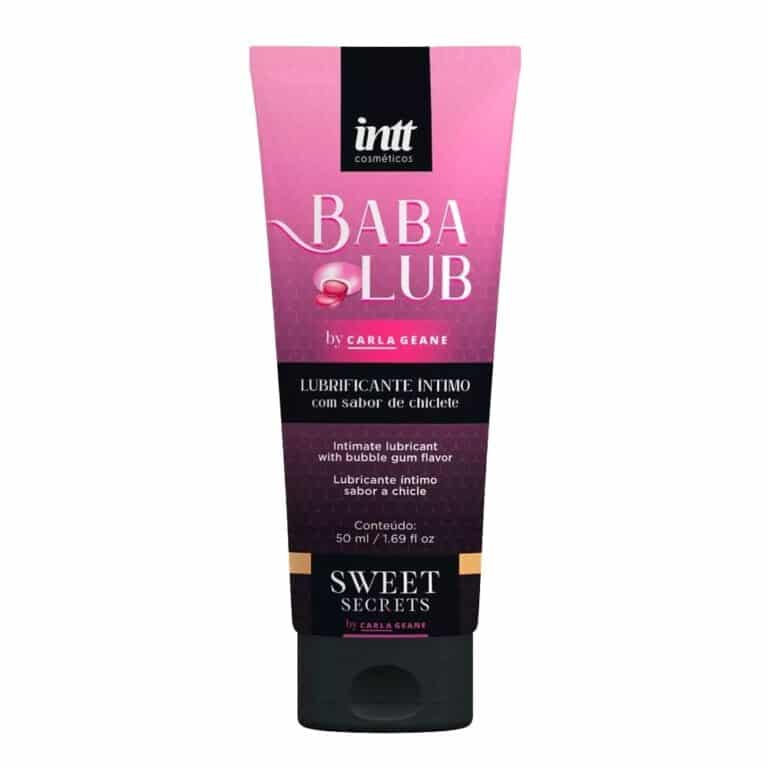 Lubrificante Beijável Babalub Sabor Chiclete 50g Linha Sweet Secrets intt