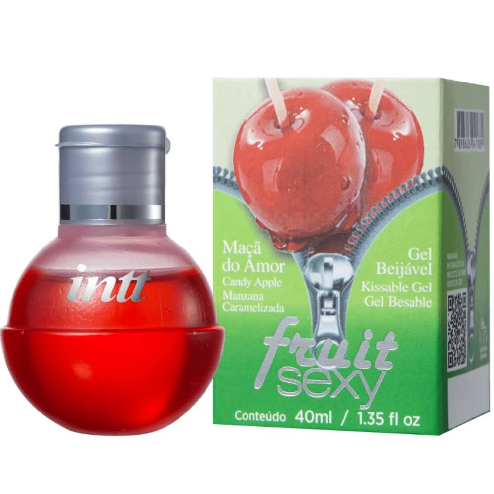 Intt Fruit sexy maçã do amor Gel Beijável Maçã do Amor Fruit Sexy INTT Gel oral e Massagem 40ml - Imagem 1