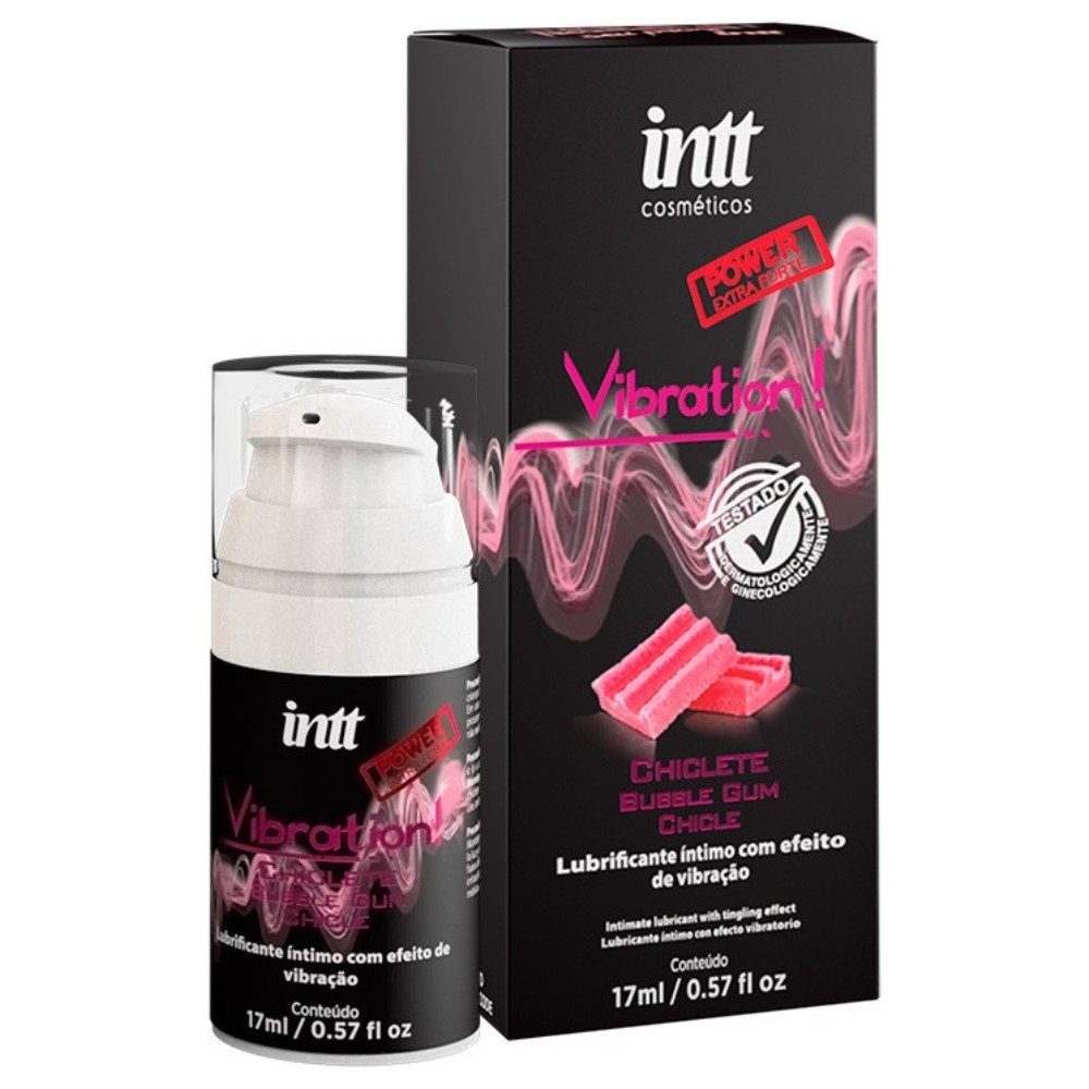 Vibrador Líquido Beijável Vibration Chiclete 17ml Intt Vibrador Líquido Beijável Vibration Chiclete 17ml Intt