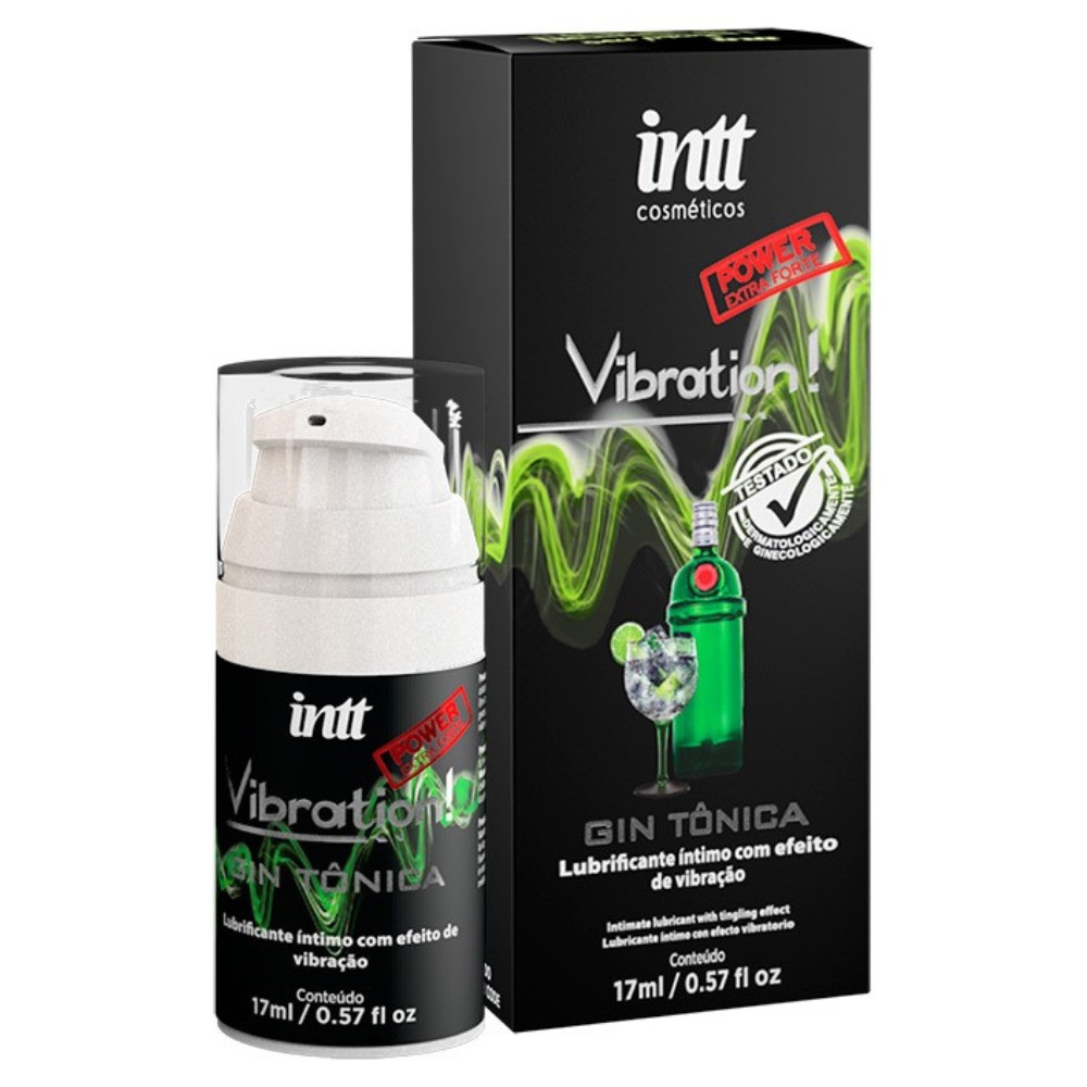 Vibrador Líquido Beijável Vibration Power Gin Tônica 17ml Intt-01 Vibrador Líquido Beijável Vibration Power Gin Tônica 17ml Intt