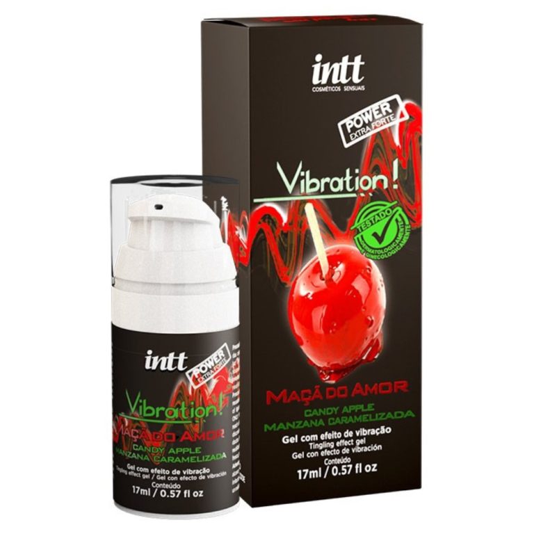 Vibrador Líquido Beijável Vibration Power Maçã do Amor 17ml Intt