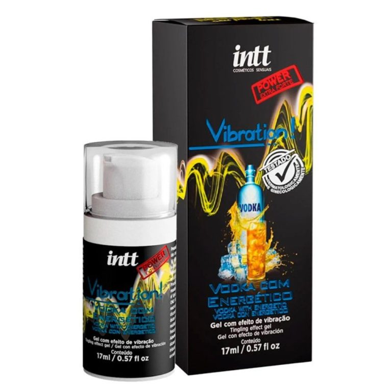 Vibrador Líquido Beijável Vibration Power Vodka com Energético 17ml Intt