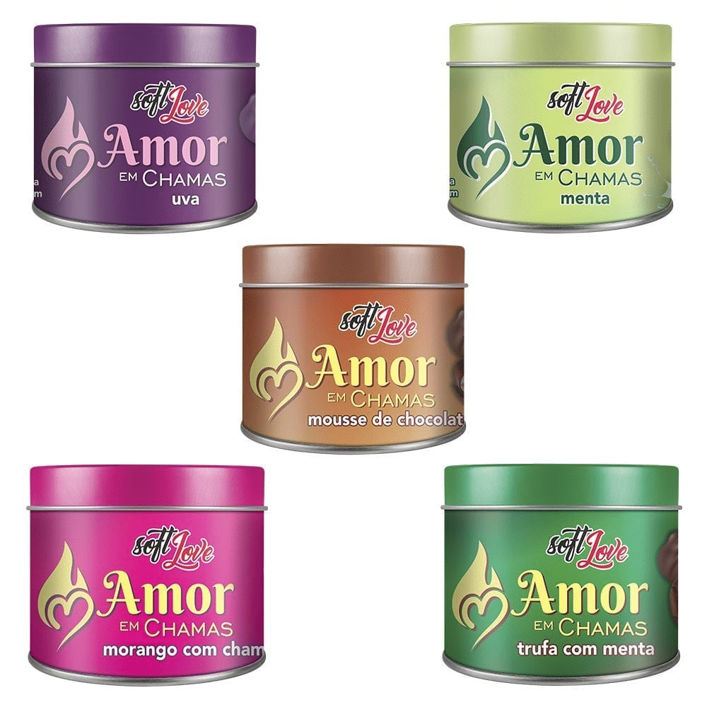 img_7999 Amor Em Chamas Vela Aromática 50G Soft Love - Imagem 1