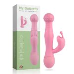 My butterfly - Vibrador com 3 velocidades e estimulador clitoriano em formato de borboleta com 8 modos de vibração