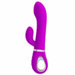Pretty love ternence - Vibrador rotativo com estimulador de clítoris, recarregável em silicone com 4 modos de rotação - Imagem 3