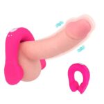 S hande song rct - Massageador de testículos a prova d'água com 9 modos de vibração e controle remoto sem fio - 9,3 x 3,