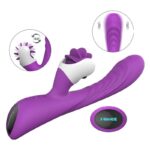 vibrador ponto g recarregável com 9 modos de vibração e língua estimuladora - Nymph - Imagem 5