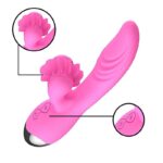 Dibe sex massager - Vibrador estimulador de ponto g e clítoris com efeito simulador de sexo oral com línguas giratóri - Imagem 2
