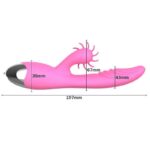 Dibe sex massager - Vibrador estimulador de ponto g e clítoris com efeito simulador de sexo oral com línguas giratóri - Imagem 4