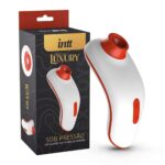 Estimulador de Clitóris vermelho com 10 Modos de Intensidade de Ondas de Pressão - Intt Luxury Sob Pressão