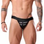 Cueca Jockstrap na cara do gol Fetiche Preta Tallyta