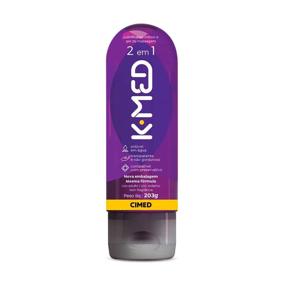 Lubrificante íntimo e Gel para massagem K-med grey 2 em 1 - 200 ml Lubrificante íntimo e Gel para massagem K-med grey 2 em 1 - 200 ml