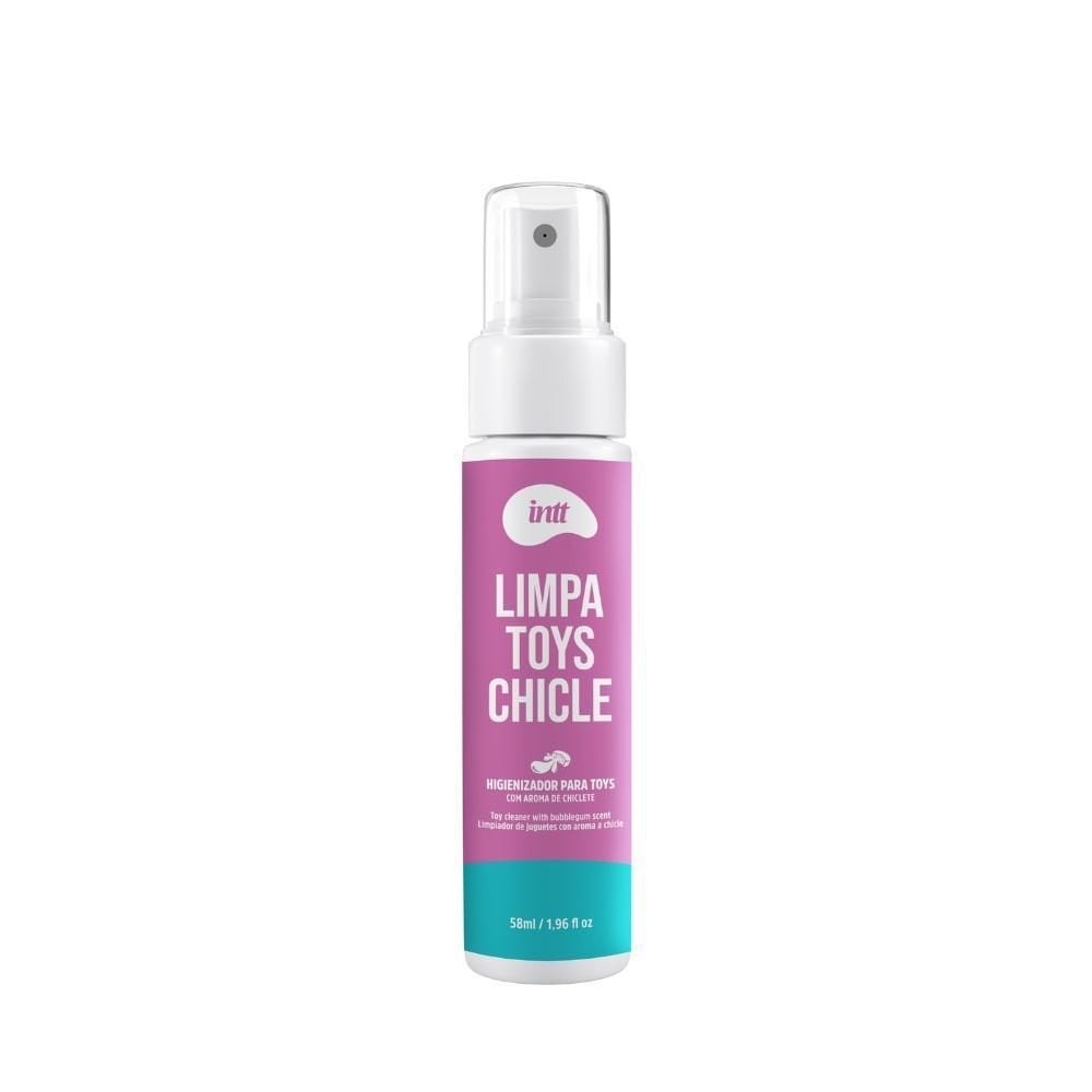 15334743665-transferir-19.jpg Intt limpa toys Chicle - Spray higienizante de sextoys com aroma de chiclete, ação bactericida e fungicida 58 ml - Imagem 1